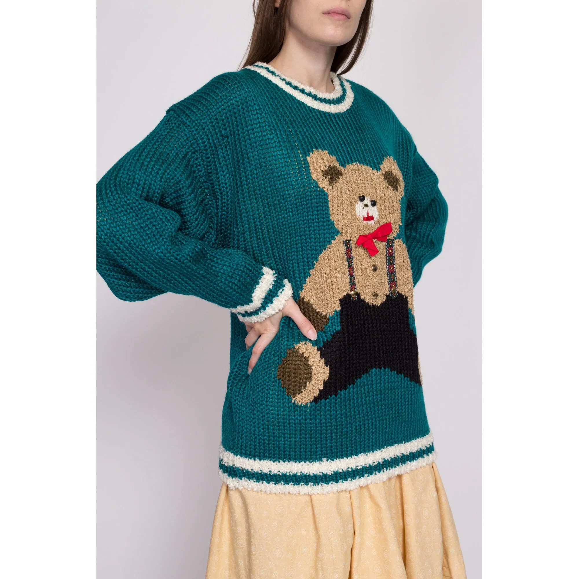 80s Teddy Bear Novelty Sweater, Deadstock - 2X
