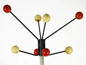 Atomic 1950's coat stand with tripod base