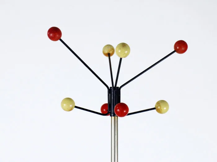 Atomic 1950's coat stand with tripod base