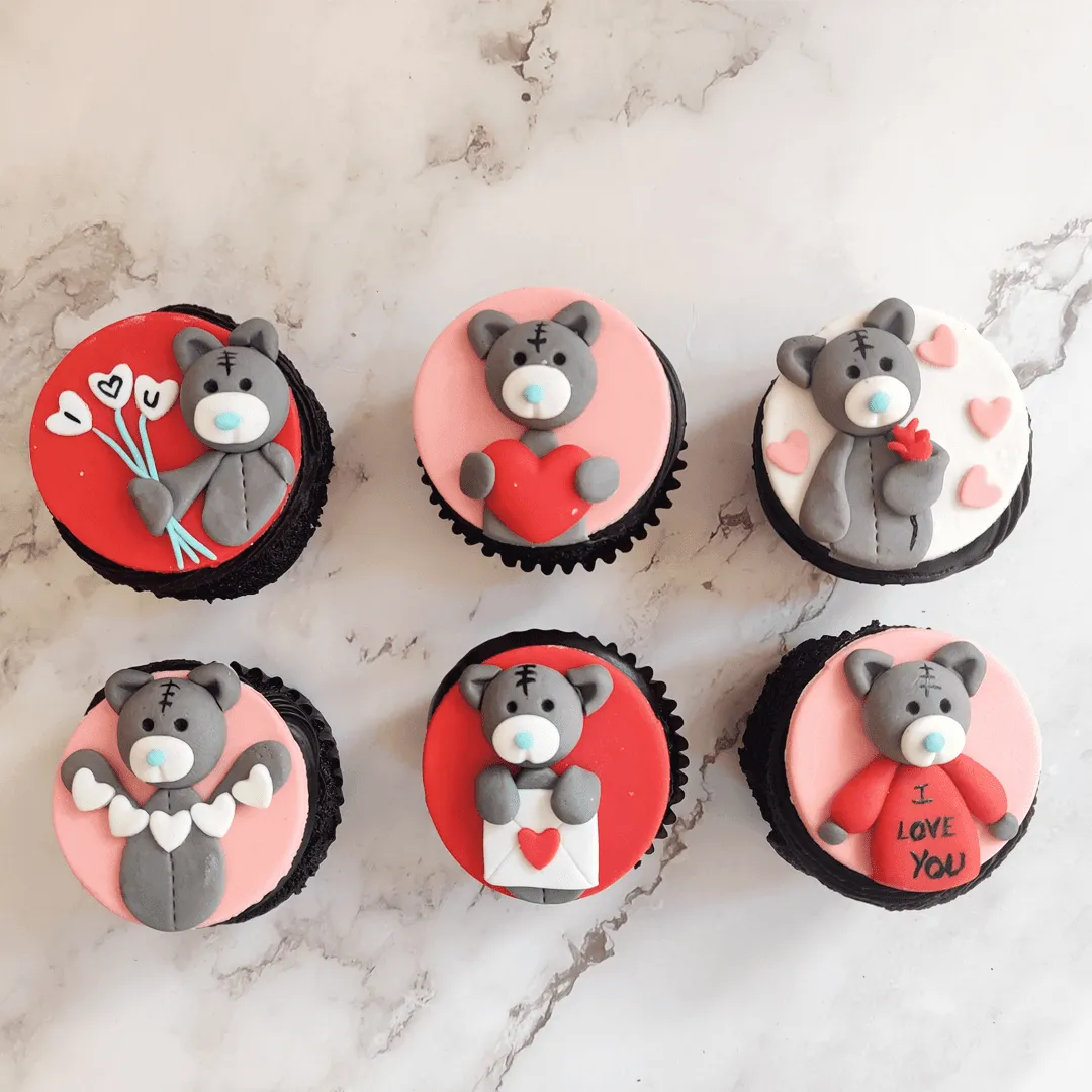 Cute Teddy Cupcakes