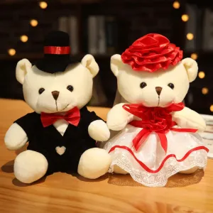 Cutie Pie Couple Wedding Teddy Bears