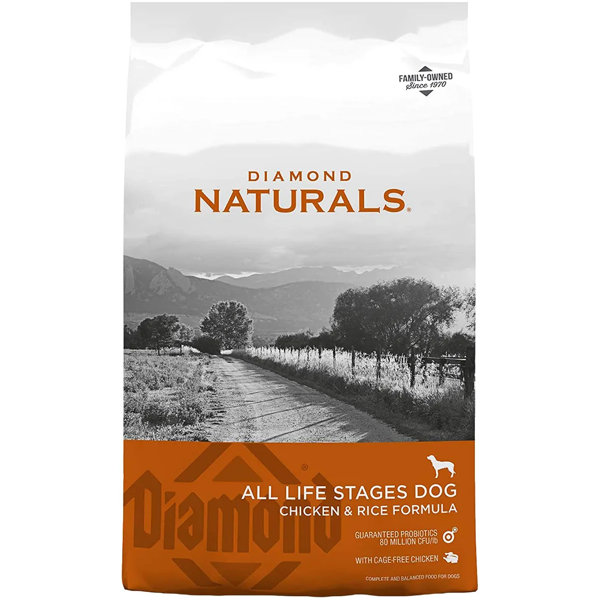 Diamond Naturals Chicken & Rice Formula Dry Dog Food 40lb