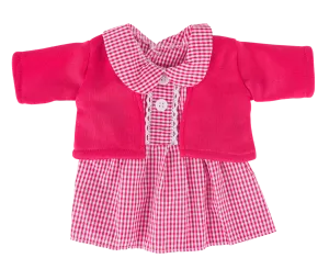 Girls Red School Uniform Teddy Bear Outfit