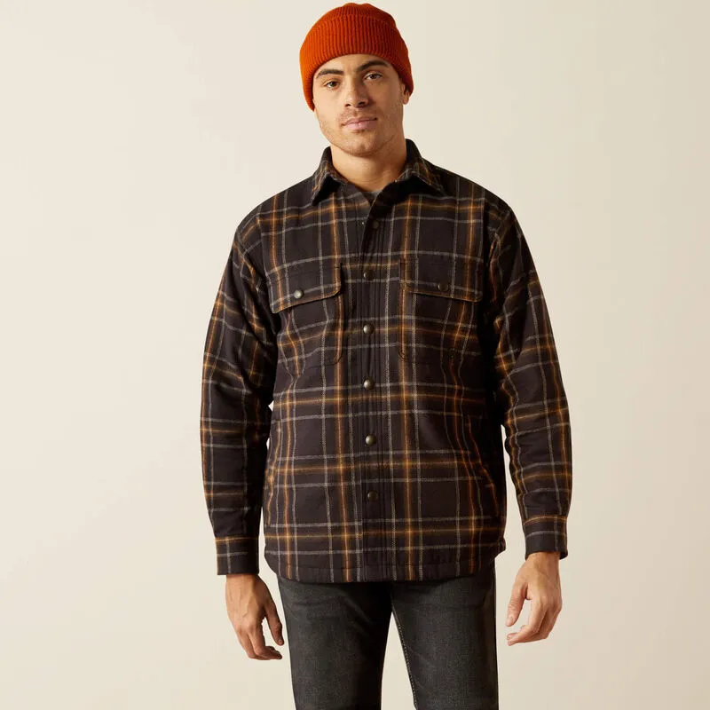 Hawthorn Retro Shirt Jacket in Black
