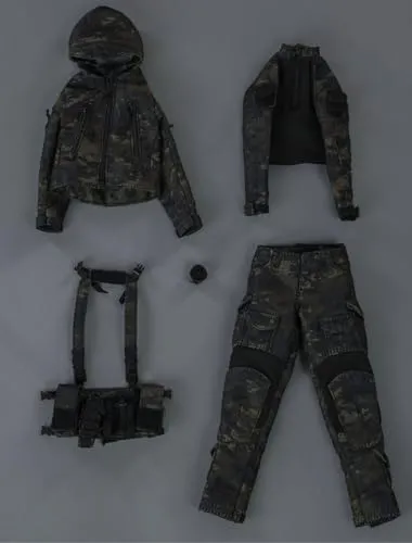 HiPlay 1/6 Scale Figure Doll Clothes: Woman Combat Suit for 12-inch Collectible Action Figure