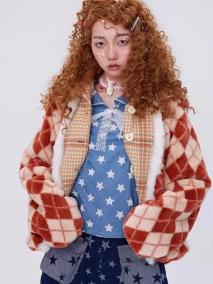 Japanese retro plaid coat【s0000004036】
