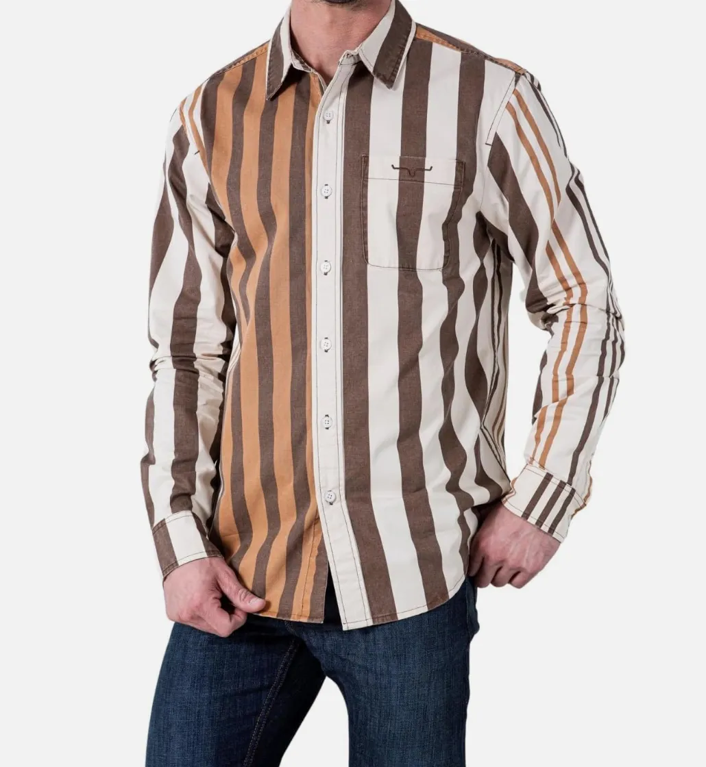 Kimes 1992 Dress Shirt Brown Men's
