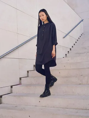 Melia Shirt Dress Blue Lyocell