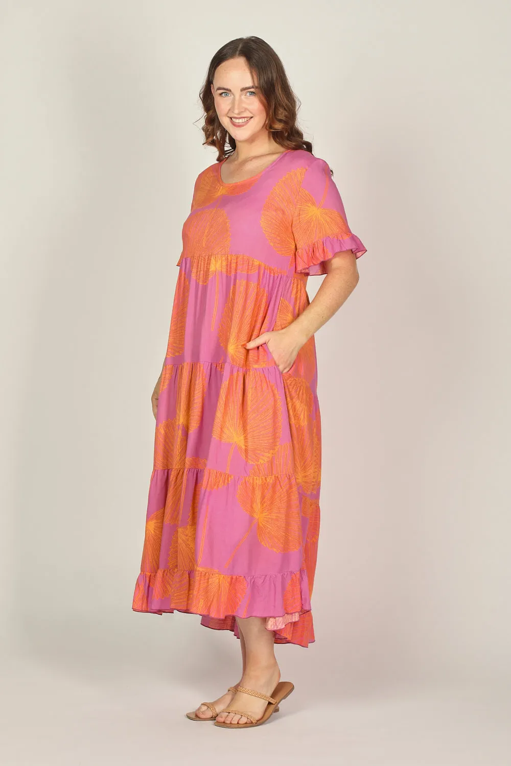 Sabre Frill Dress in Summer Solstice