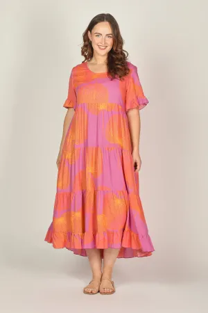 Sabre Frill Dress in Summer Solstice