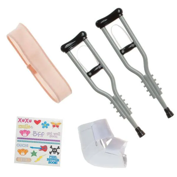 Silver Crutches Set