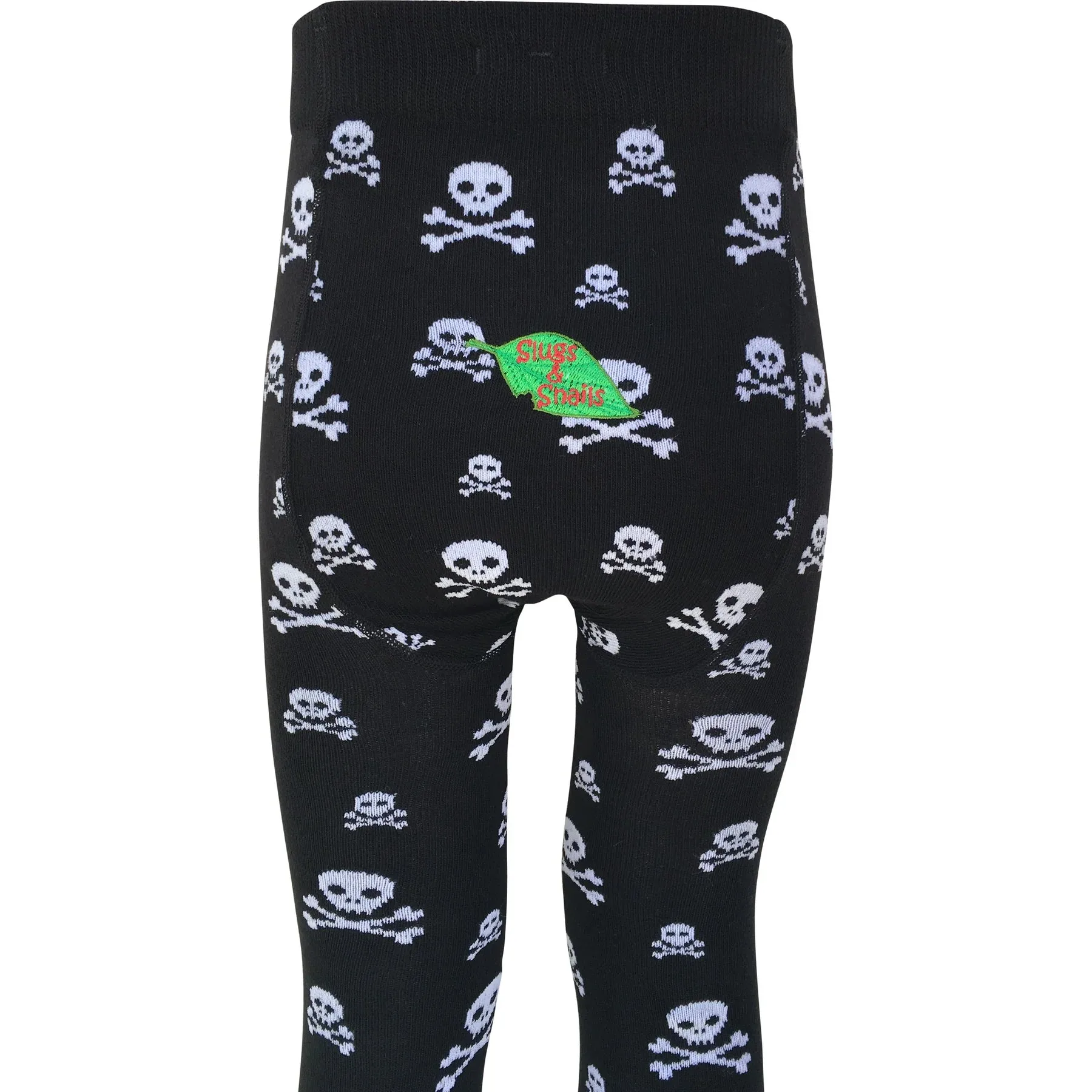 Skull & Crossbones Black Tights