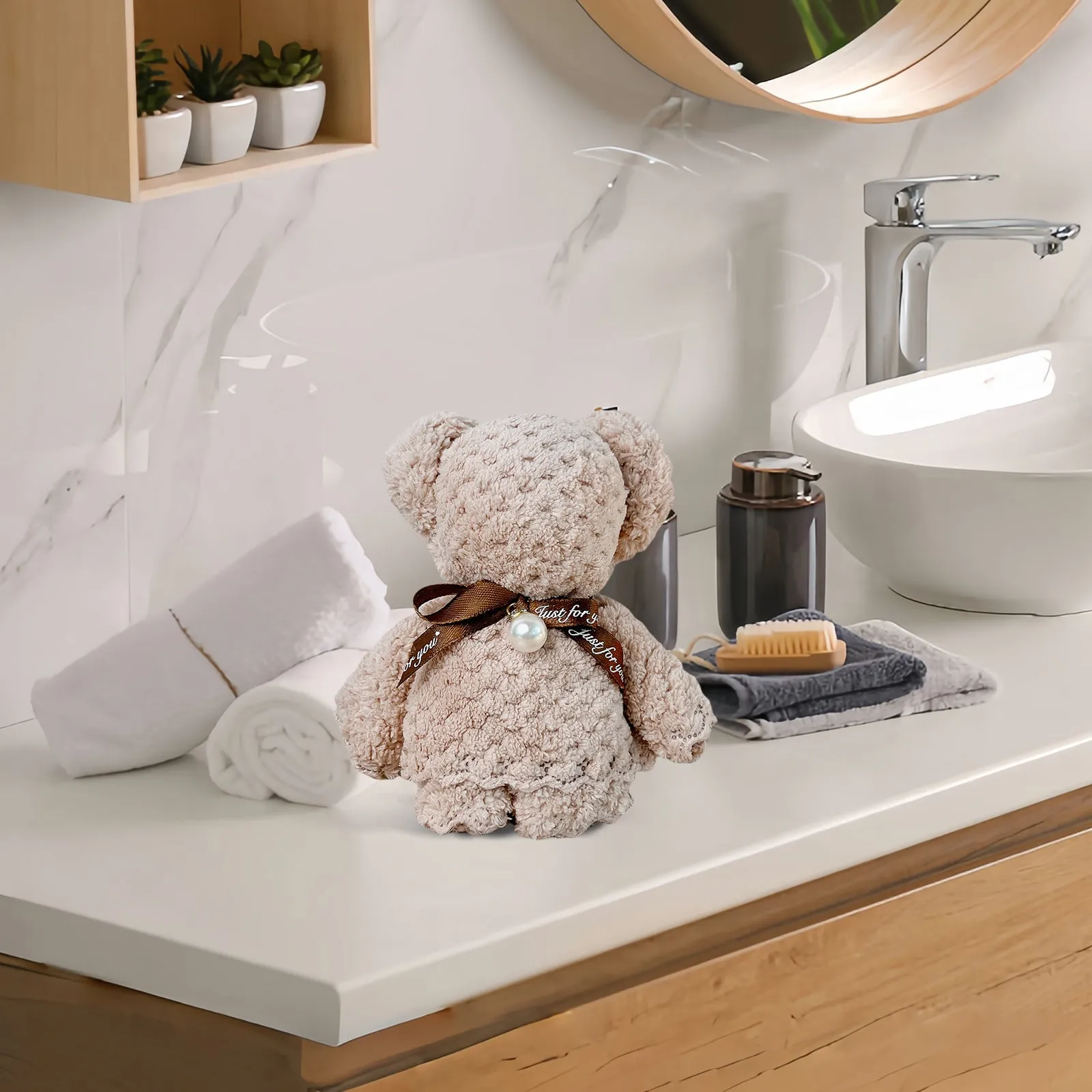 Teddy Bear Bath Towel, Cute Bath Towel, Soft and Cozy Towel