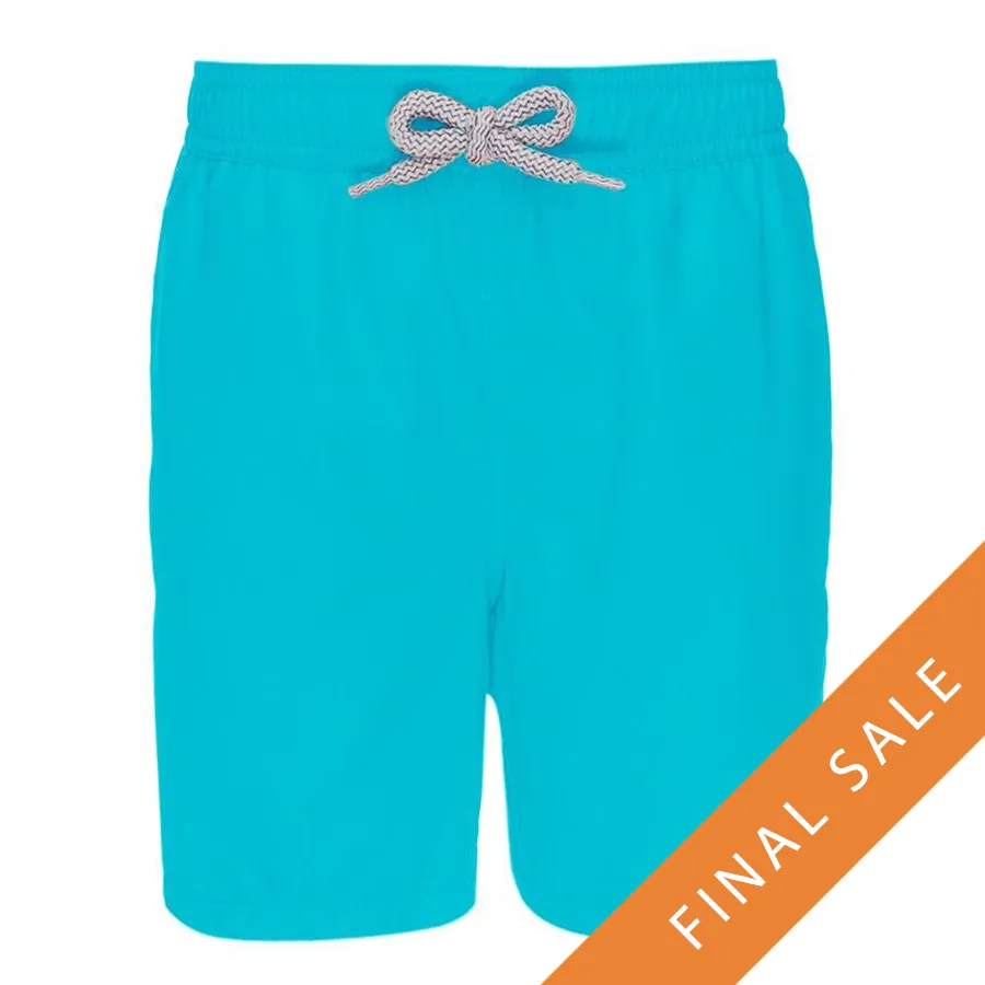 Tom & Teddy Boys Swim Shorts SOLPB-J - Pool Blue