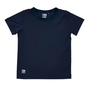 Tom & Teddy Mens Rash Tops Short Sleeves SDBSS - Deep Blue