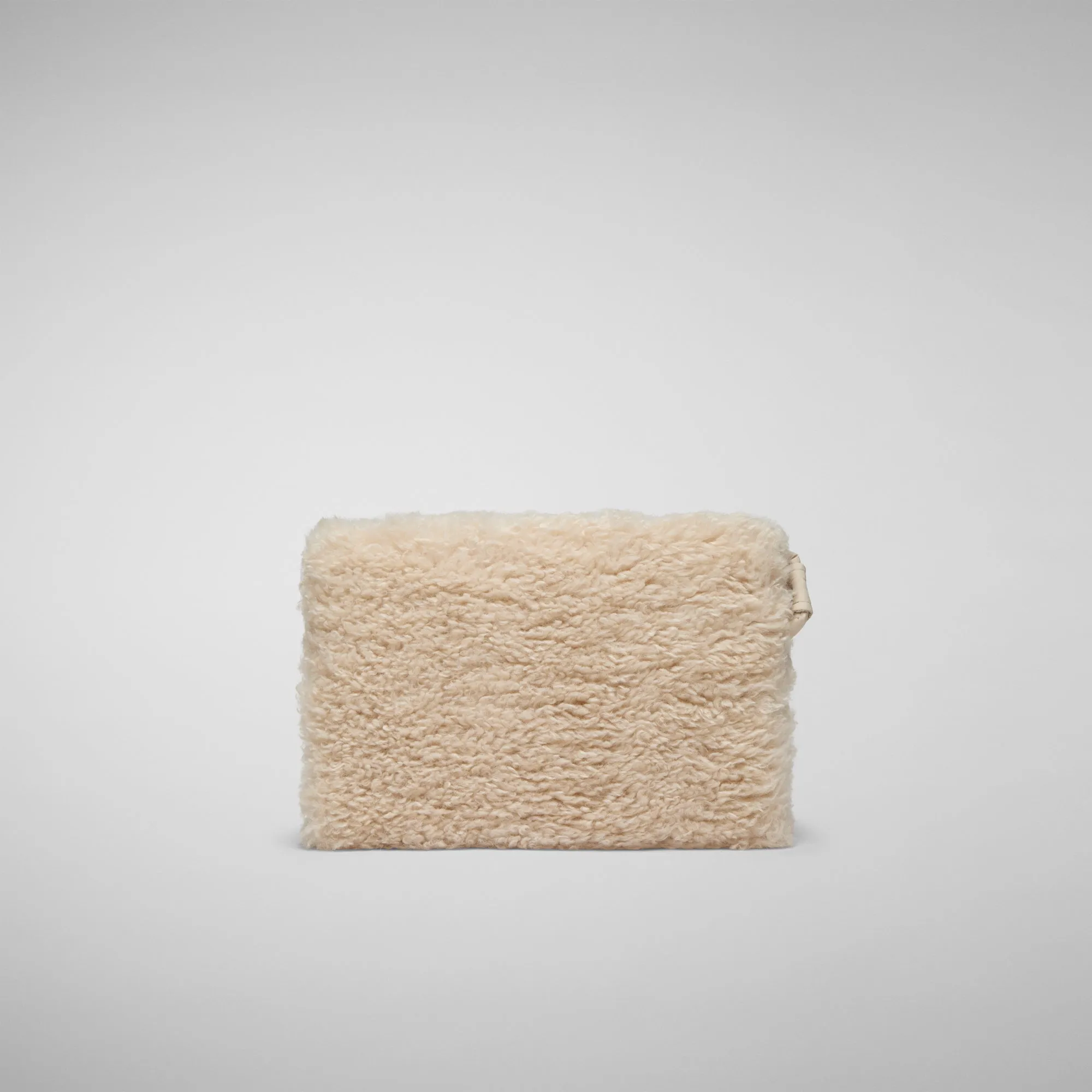 Unisex teddy pouch Morwen in shore beige