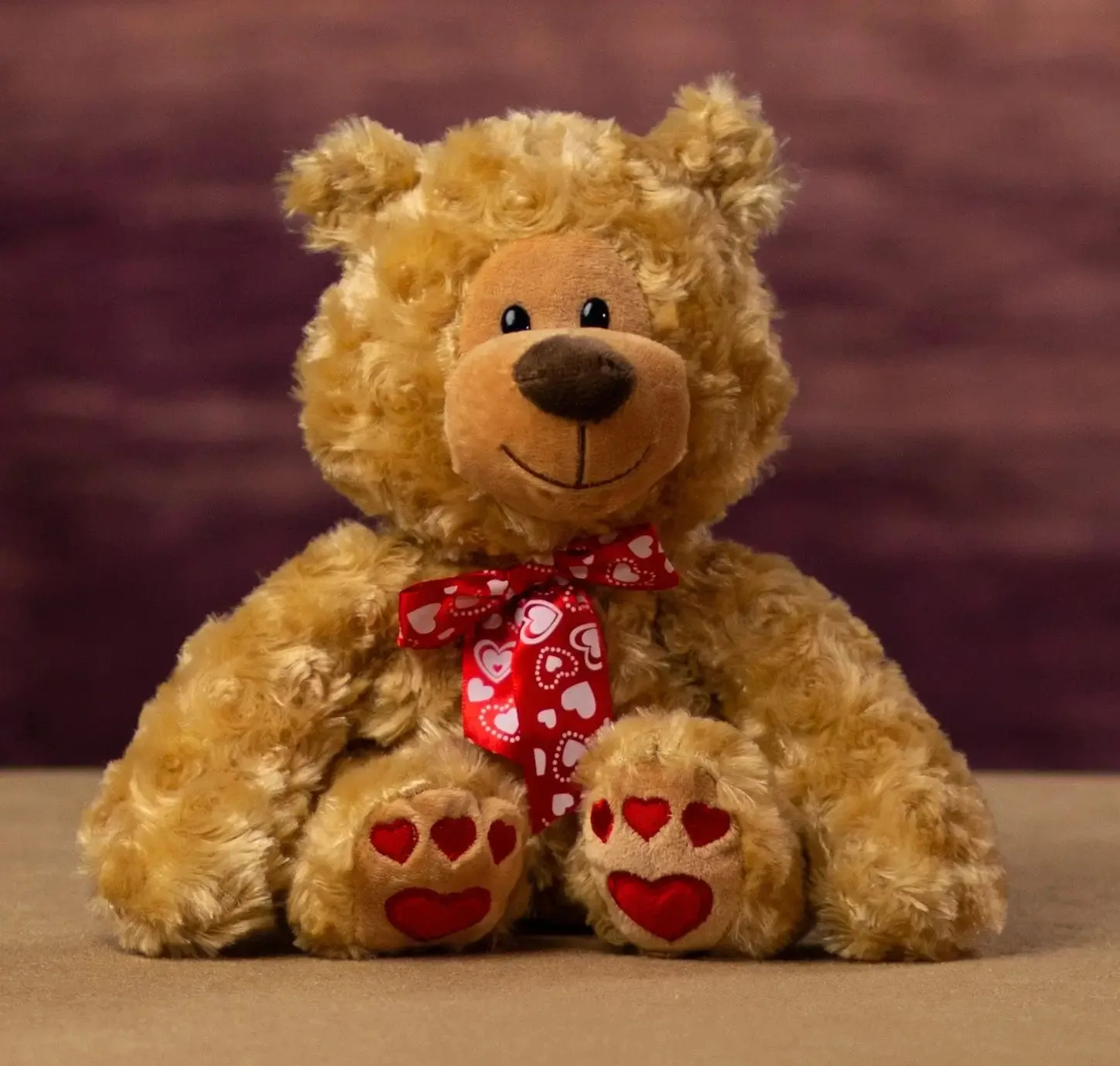 Valentines Teddy Bear - 8 Inches - Beige