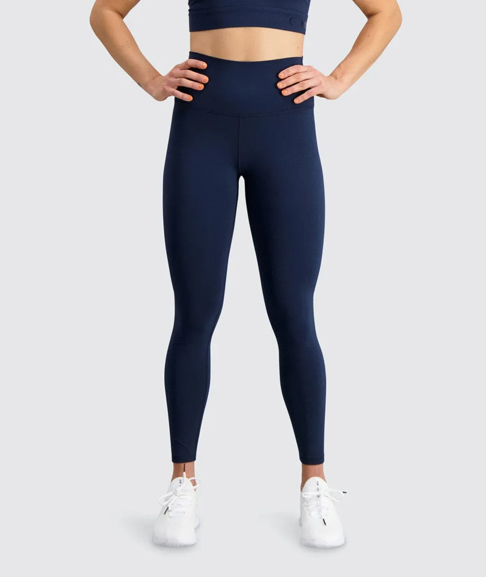 W's High-waist Training Tights - Bluesign®-certified production, Polyamide & Elastane